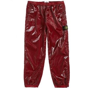 Supreme / Stone Island Light Silk Pants Red